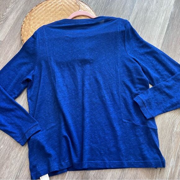 Poetry Blue Long Sleeve Blouse - Picture 3 of 6